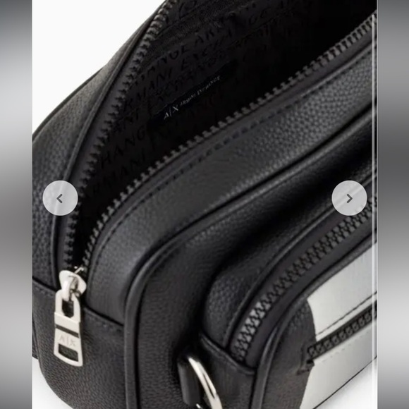 Armani Exchange Men's Belt Bag in Black and Gray - Picture 5 of 12